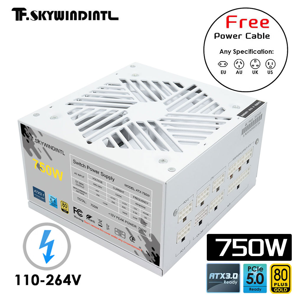 1000W White Modular Power Supply - Wit 750 w 850 w 1000
