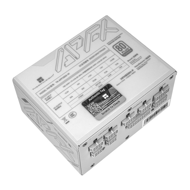 Thermalright TR-APFX850/1000-W - 1000W White Modular Power Supply recensie en prijs