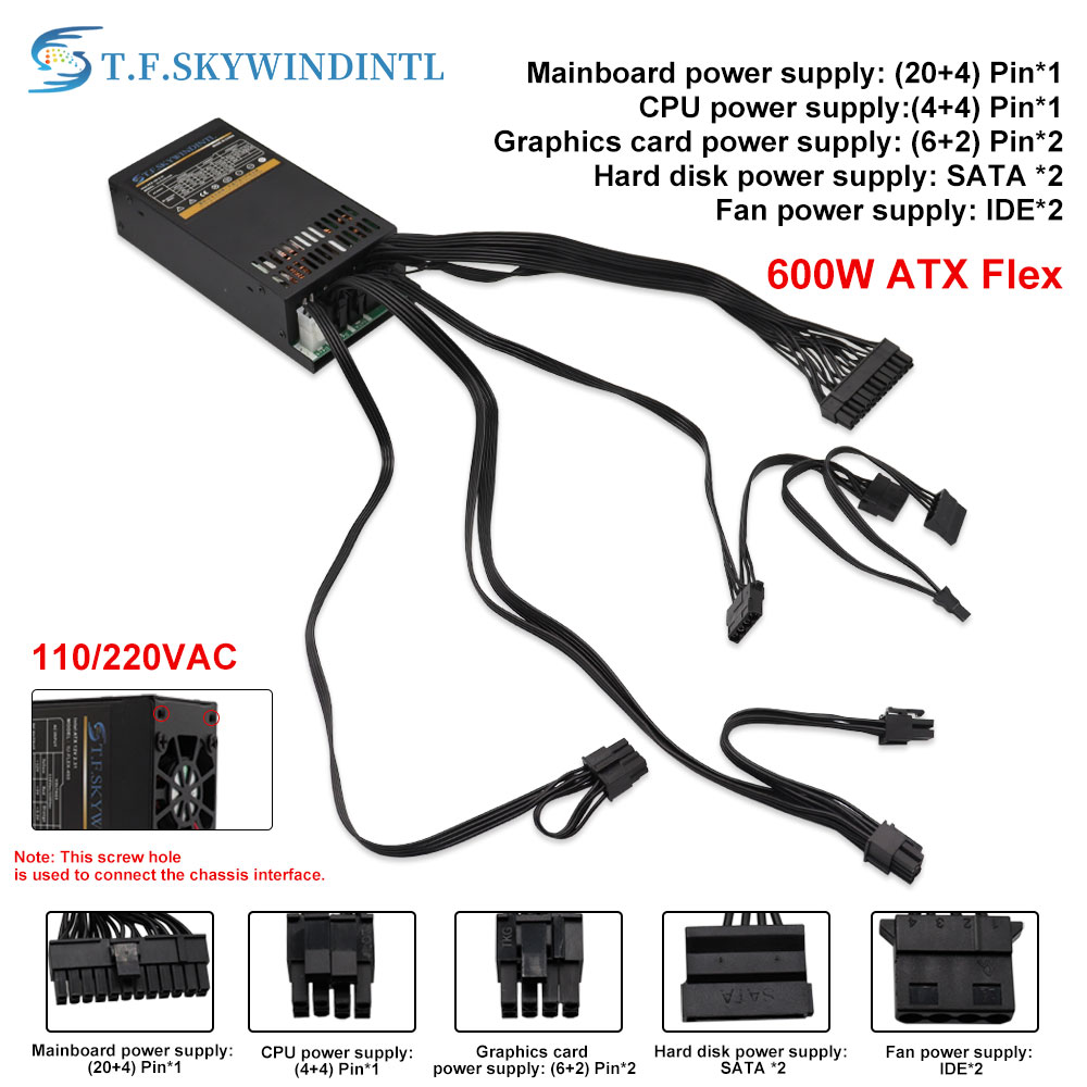 Flex 600W Modulaire Voeding Kl - Flex Atx Power Supply 600W 1U recensie en prijs
